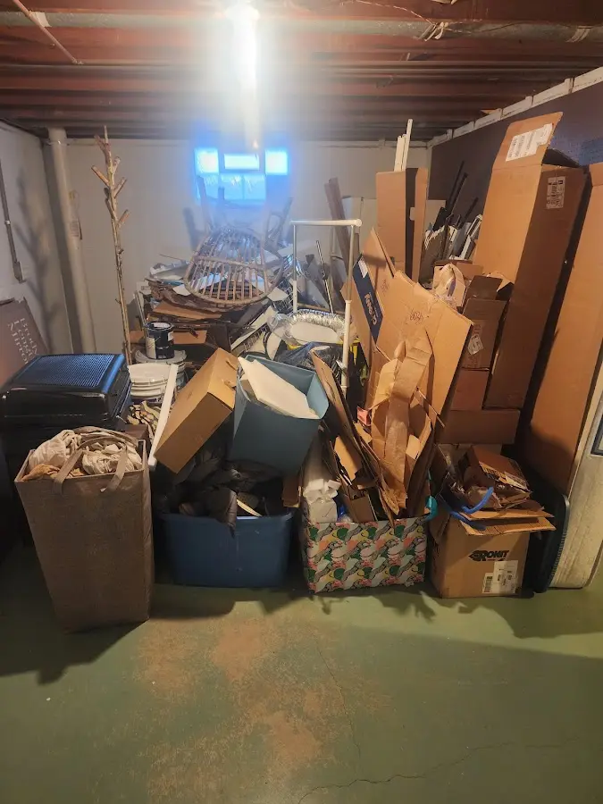 Roll-off dumpster container at job site for Construction Dumpster Rental in Woodlake